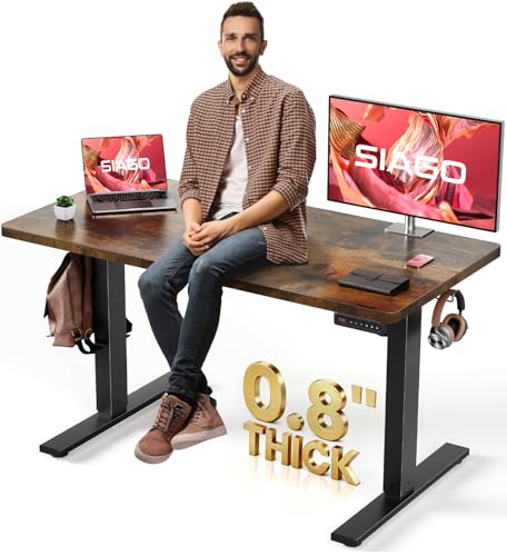 SIAGO Adjustable Standing Desk with Memory Presets