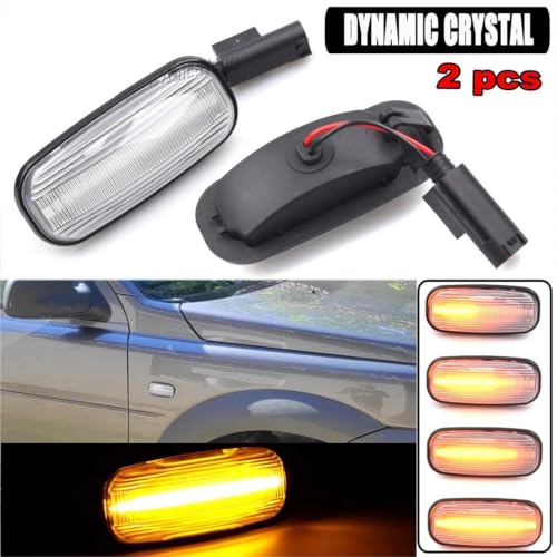 Clignotant latéral LED dynamique Crystal pour Land Rover Freelander 1 - 5