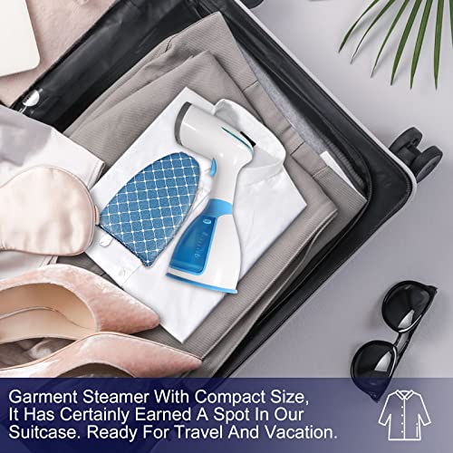 Steamer For Clothes 15S Heat Up Handheld Garment Steamer With Ironing Glove, Fabric & Lint Brush, Portable Travel Clothes Steamer With 3 Steam Modes, Fabric Wrinkle Remover With Detachable Water Tank #TOP6
