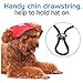 Pawaboo Dog Baseball Cap, Adjustable Dog Outdoor Sport Sun Protection Baseball Hat Cap Visor Sunbonnet Outfit with Ear Holes for Puppy Small Dogs, Small, Red