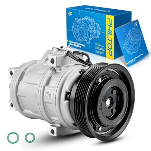Image of PHILTOP 78383 NEW Air Conditioner AC Compressor with Clutch Replacement for Honda Accord 2001-2002 3.0L,Acura CL 2001-2003,Acura TL 1999-2003