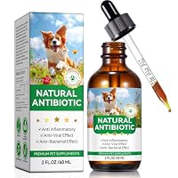 Natürliche Antibiotika für Hunde 60ml, Antibiotika für Hunde, Hund Antibiotika, juckende Haut Relief, Unterstützt Allergie Relief, Hund Antibiotika für Haut-Infektion-Bacon Flavor