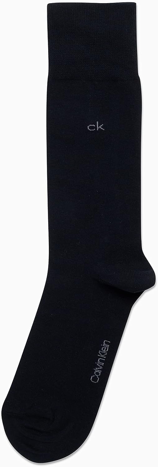 Calvin Klein Mens Dress Socks - 1 Pair Lightweight Stretch Soft Work Crew Socks for Men for Casual Business & Formal Attire - Image 4
