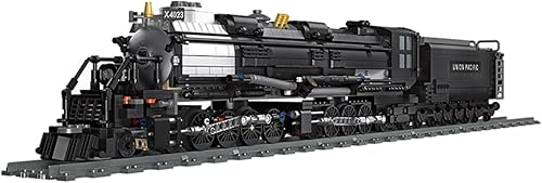 Big Boy Kit de modelo de tren de vapor, juego de bloques de construcción de tren de locomotora con pistas de tren para adolescentes y adultos (1608