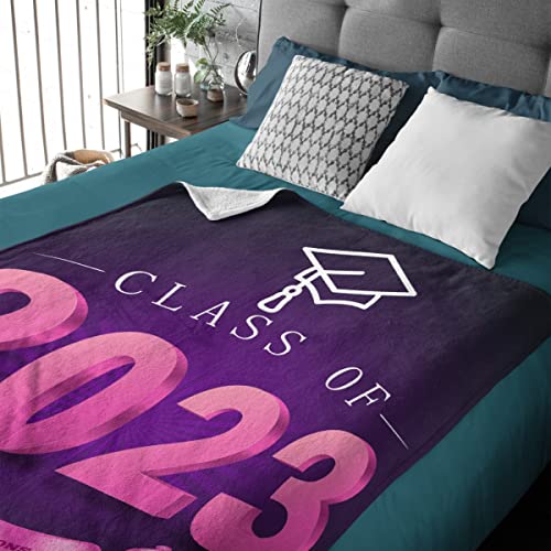 Angaja Graduation 2023 Fleece Blanket Throw | Super Soft, Plush, Luxury Flannel Throw | For Bed, Sofa, Couch, Travel, Camping 60"X50" （M） For Teens #TOP2