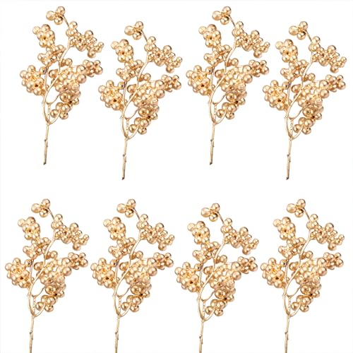 TheStriven 20 Stück Weihnachten Holly Beeren Künstliche Weihnachten...