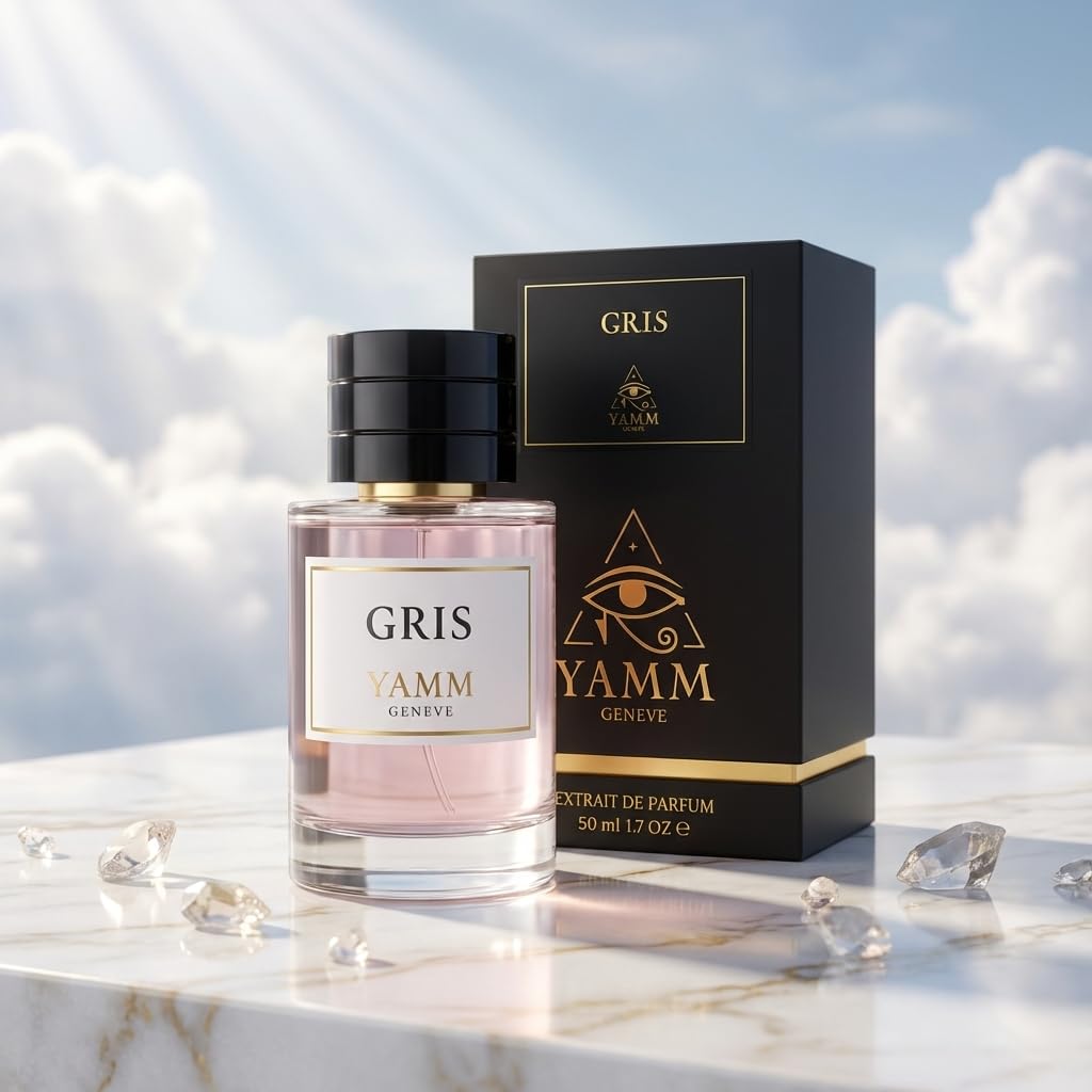 Szary | Ekstrakt z perfum 50 ml | Mieszane perfumy dla mężczyzn i kobiet, cytrusy, róża i paczula | Nuty cypryjskie, drzewne i bursztynowe | Luksus i Długotrwały