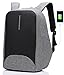 SAMI TUDIO Anti-theft Backpack with USB Charging Port Business Laptop Backpack Fits to 15.6 Inch Computer Lightweight Water-resistant Knapsack Gray CB0402 …