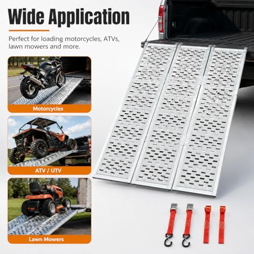 Rampa Plegable de Aluminio 54" x 77" para Motos y ATV miniatura 6
