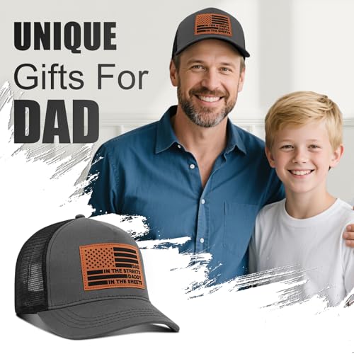 Image of Best Dad Ever American Flag Dad Hat - Adjustable Cotton Baseball Cap for Father's Day, Birthday Gifts from Daughter Son