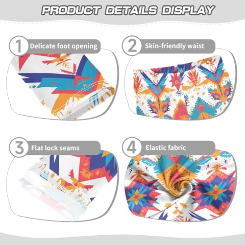 KLL Mexican Fabric Pattern Colorful Toddler Girl Leggings Fashion Full Length Leg Yoga Pants Running3