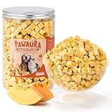 Pawaura 3.5 oz Freeze-Dried Pumpkin Treats for Dogs & Cats – Organic, Single-Ingredient, High Fiber Snacks for Digestion, Gut Health & Training, Healthy Food Toppers,