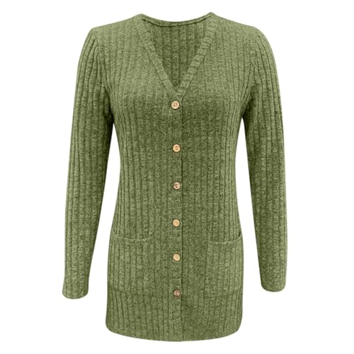 Chaleco de punto para mujer informal con botones y bolsillos 6