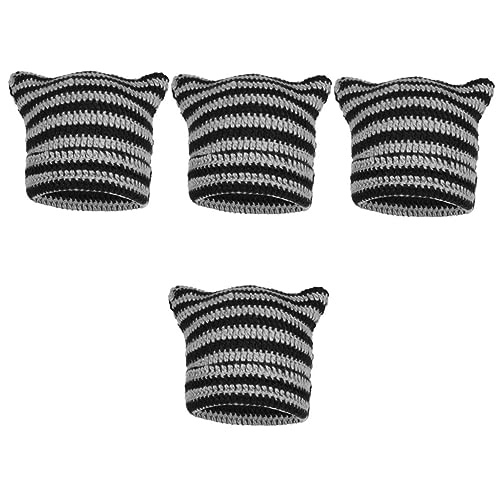 Chapeau femme avec oreilles de chat anti-froid bonnet décontracté