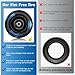 11x6.00-5 Flat Free Tire,2 Pack 11x6.00-5 Tires for Zero Turn Mower With 3/4 & 5/8