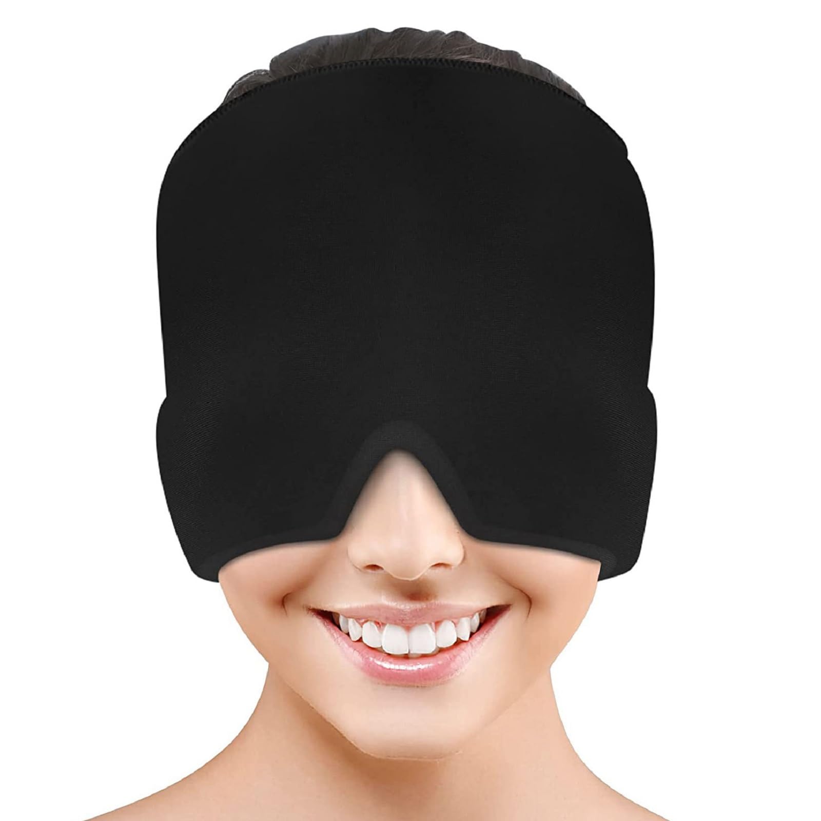 Maschera per l'Emicrania, Cappello Emicrania, Cappello Mal di Testa, Berretto per l'Emicrania Cuscinetto di Raffreddamento per Emicrania Cappello Mal di Testa Gel Ghiaccio