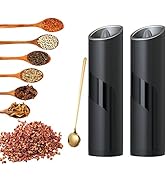EYSOO Electric Salt and Pepper Grinder 2 Pcs Set Gravity Control Salt Pepper Grinder Electric Pep...