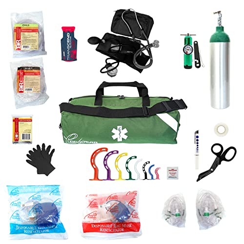 Dixie EMS O2 Duffle Responder Kit with Oxygen D Tank and Regulator