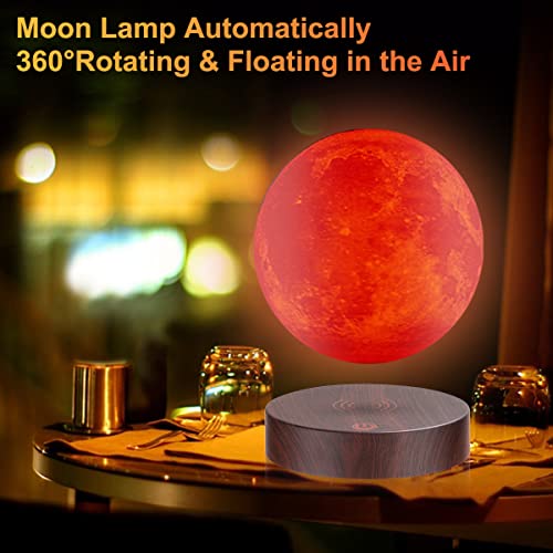 Vgazer Levitating Moon Lamp, 16 Colors 20 Models Floating Moon Lamp,Floating And Spinning In Air Freely With Adjustable Bightness Moon Night Light For Unique Gifts,Room Decor,Office Desk Tech Toys #TOP5