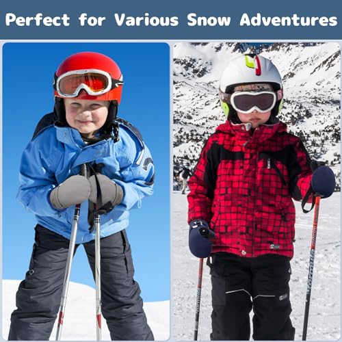 Olreco Baby Toddler Mittens Waterproof Infant Baby Winter Mittens Toddler Snow Gloves for Kids Winter Gloves for Boys Girls4