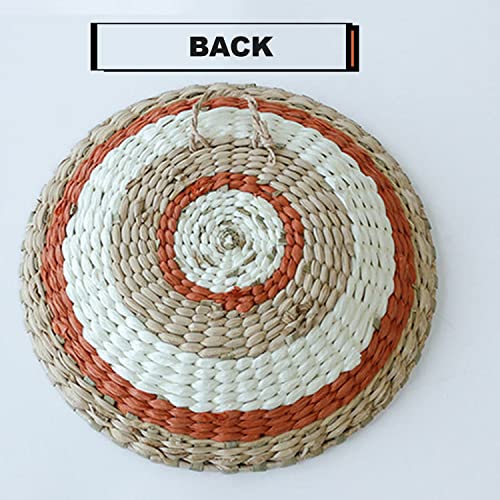 Ensemble de décoration murale de panier tissé main en rotin bohème - 8