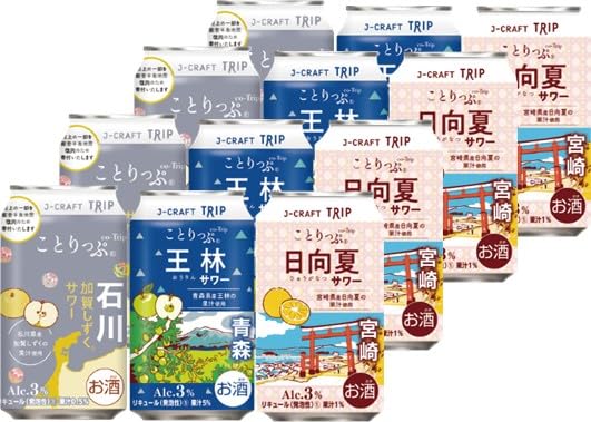 Amazon.co.jp: J-CRAFT TRIP 3種アソートセット 350ml ×12本 飲み比べ