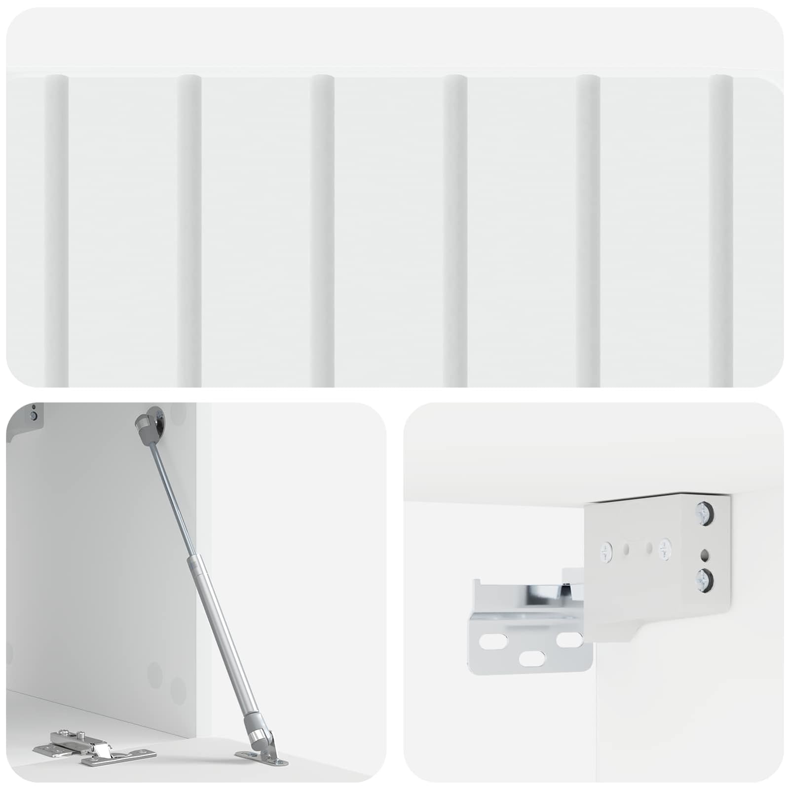 Gecheer Wandmontierter TV-Schrank Weiß 78,5 x 31 x 30 cm Holzwerkstoff, Fernsehschrank Fernsehtisch TV-Lowboard für Wohnzimmer Home-Cinema Gamerzimmer898375