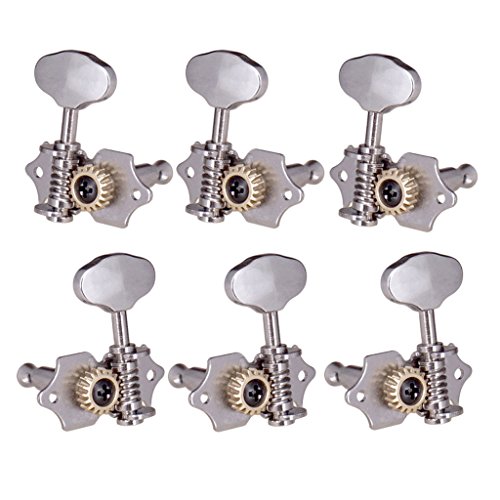 TISHITA アコースティック/エレキギター用オープン弦チューニングペグ6個