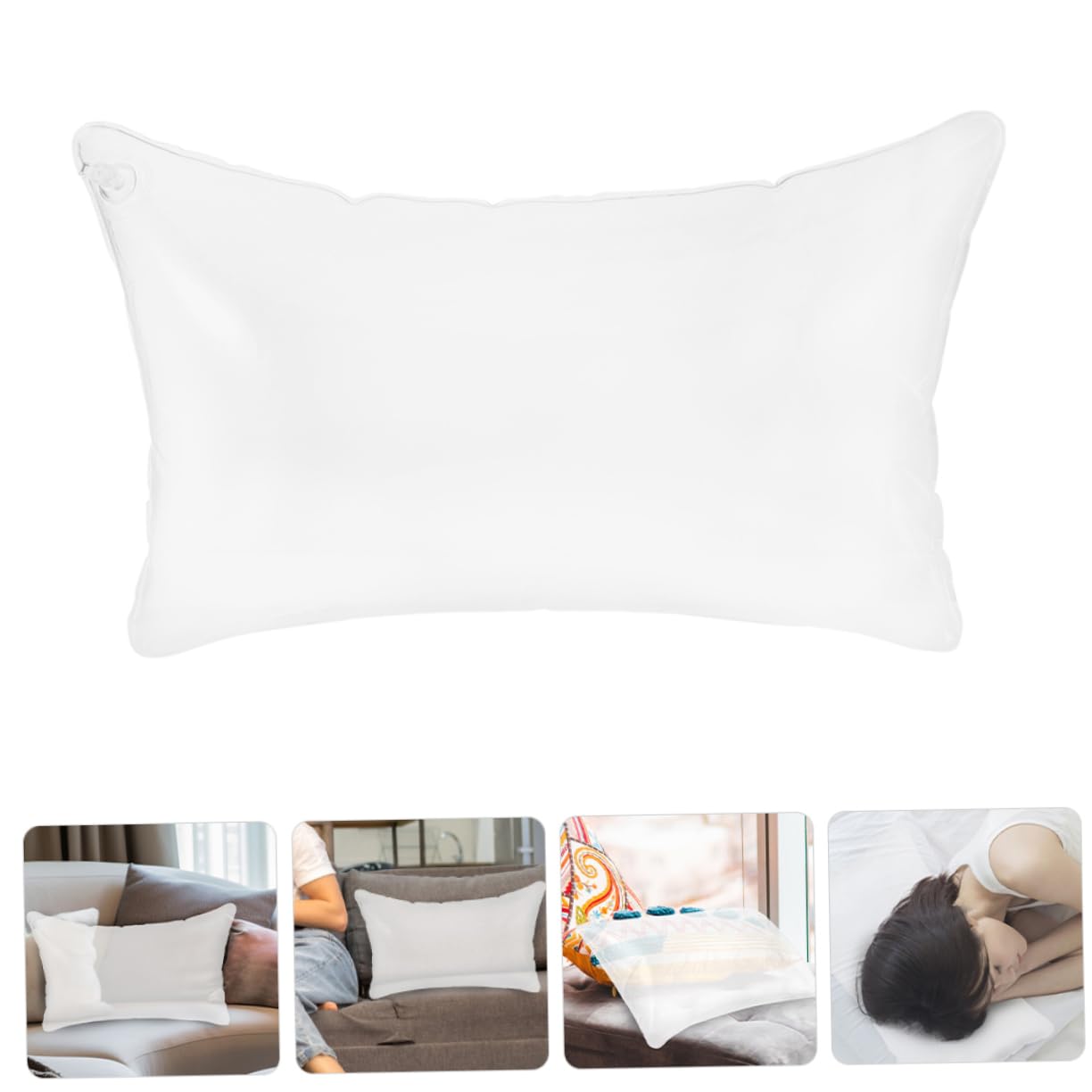 Mikikit 3 Pezzi cuscino gonfiabile cuscini soggiorno schiuma a forma di pieno cuscineria esterna gonfiabile cuscino da campeggio cuscino da viaggio pvc