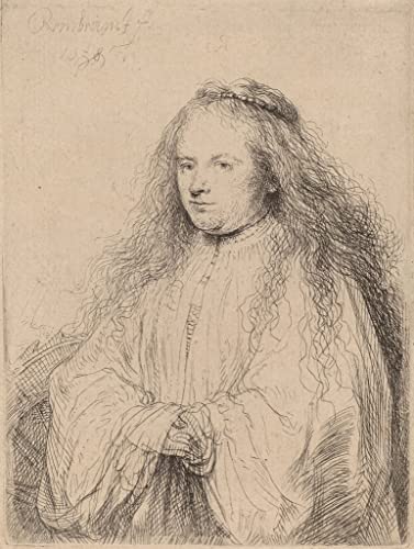 Affiche impression prints toile peinture murale Rembrandt la petite fiancée juive Saskia 60x90