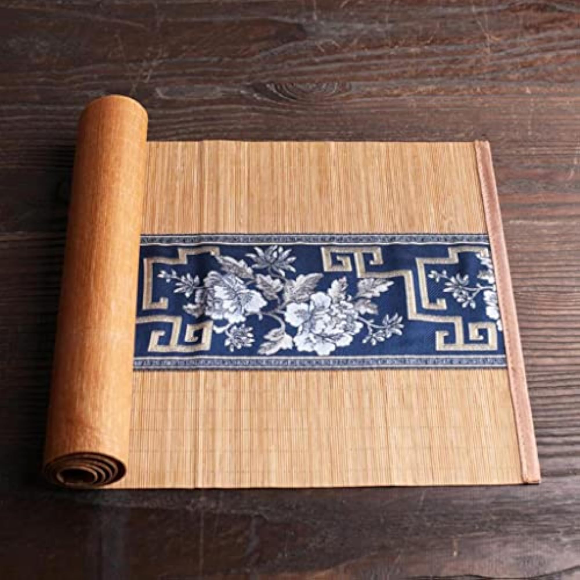 Oriental Slat Tea Mat for Table Decor