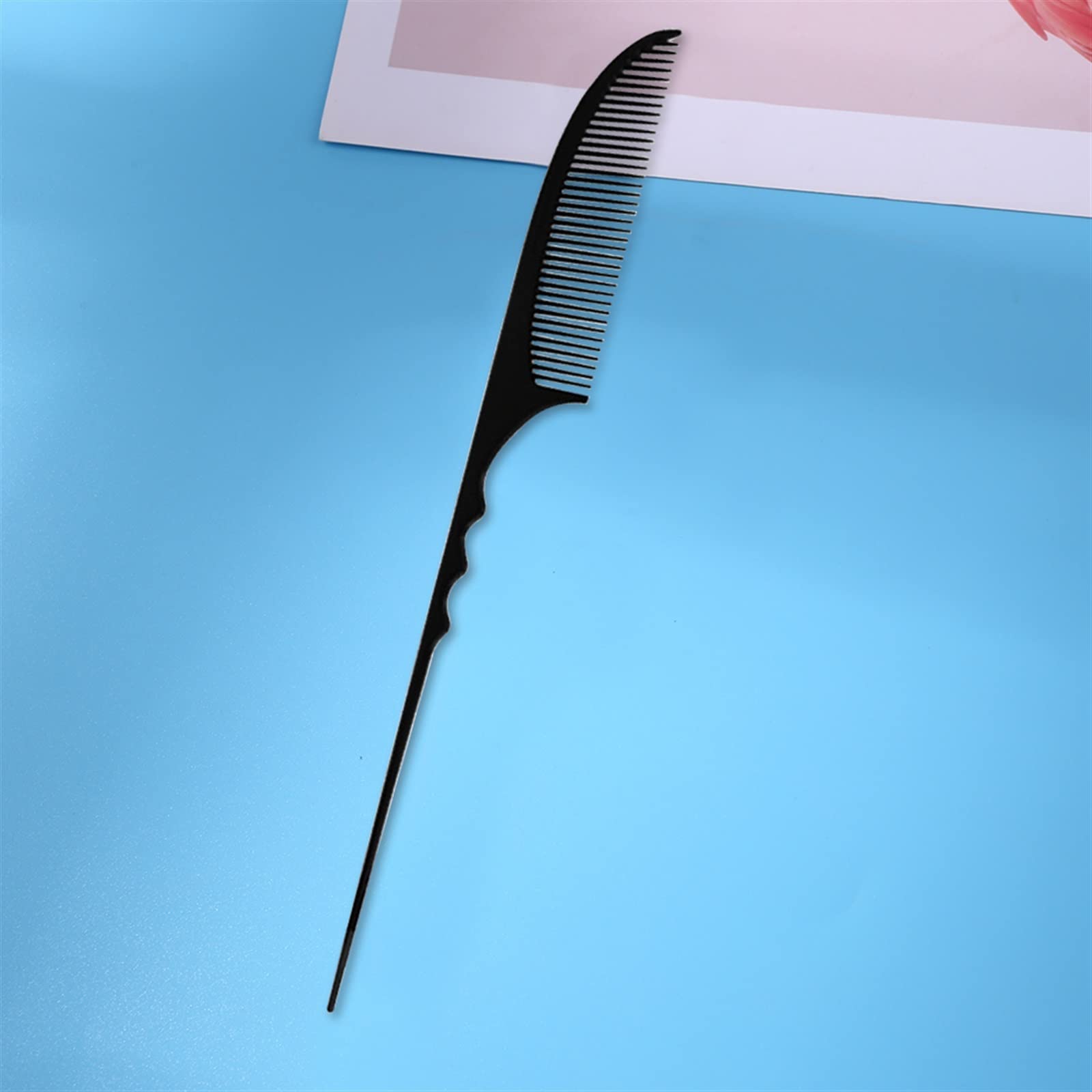 DieffematicSZ Grzebień Comb Tip Tail Comb Steel Needle Double Head Comb Hairdressing Hair Cutting Plastic Comb Hairdressing Comb