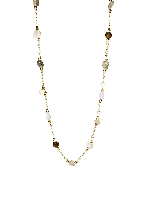Purelei® Necklace Island Dream (gold) – 14K Gold plated stainless steel jewelry – Water-resistant necklace for women – Fashion jewelry for your individual look by Purelei - Used condition - US$54.27