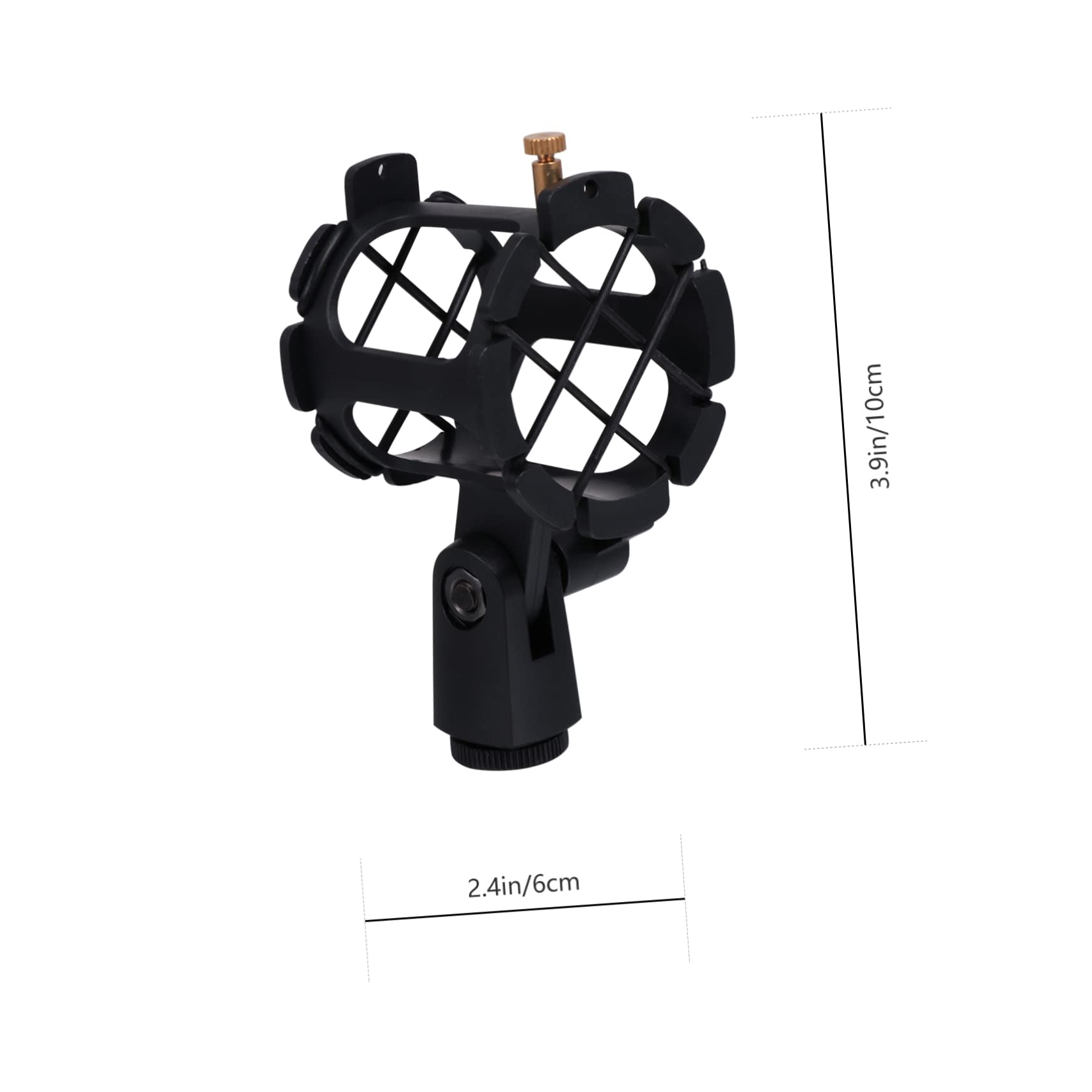 BESPORTBLE Microphone Clip Holder Mount Sturdy Plastic Noise Reduction for Condenser Mics