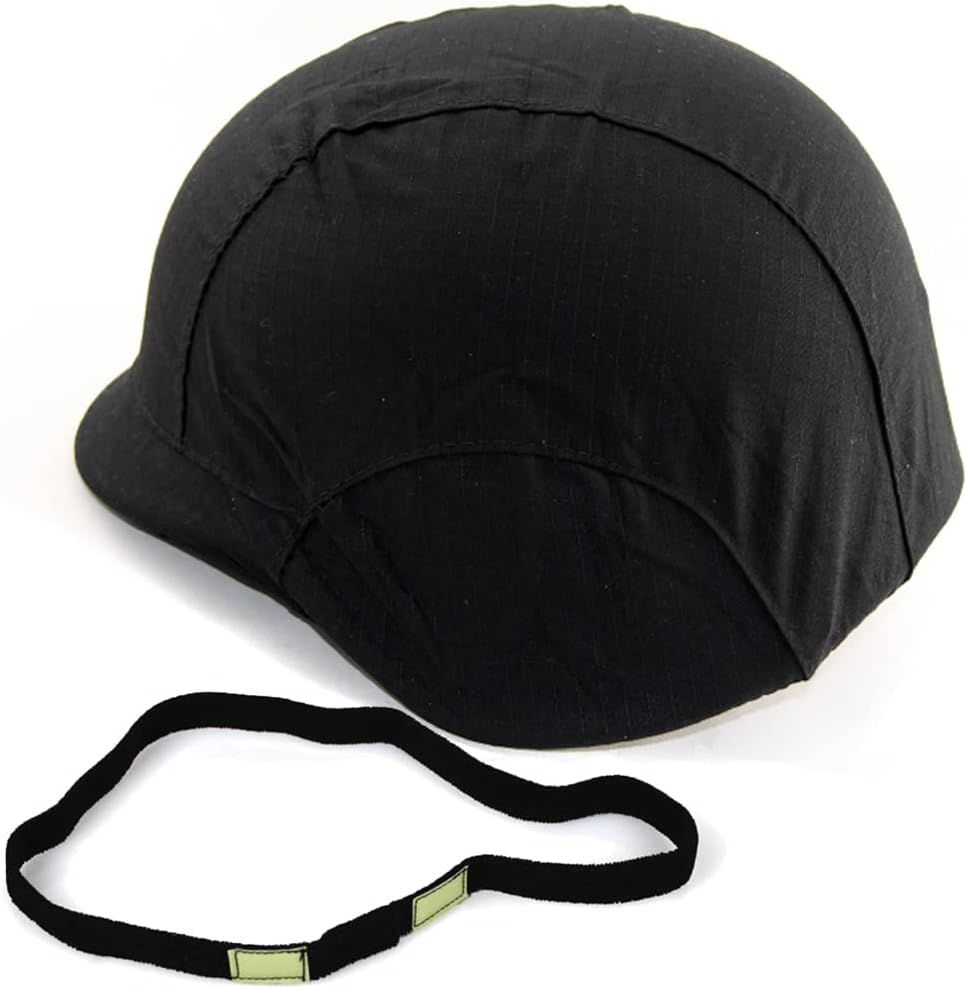 WTZWY Cubierta de Casco TáCtico M88 con Banda de Casco de Ojo de Gato, Accesorio para Casco de Paintball Airsoft para Caza Al Aire Libre,Negro