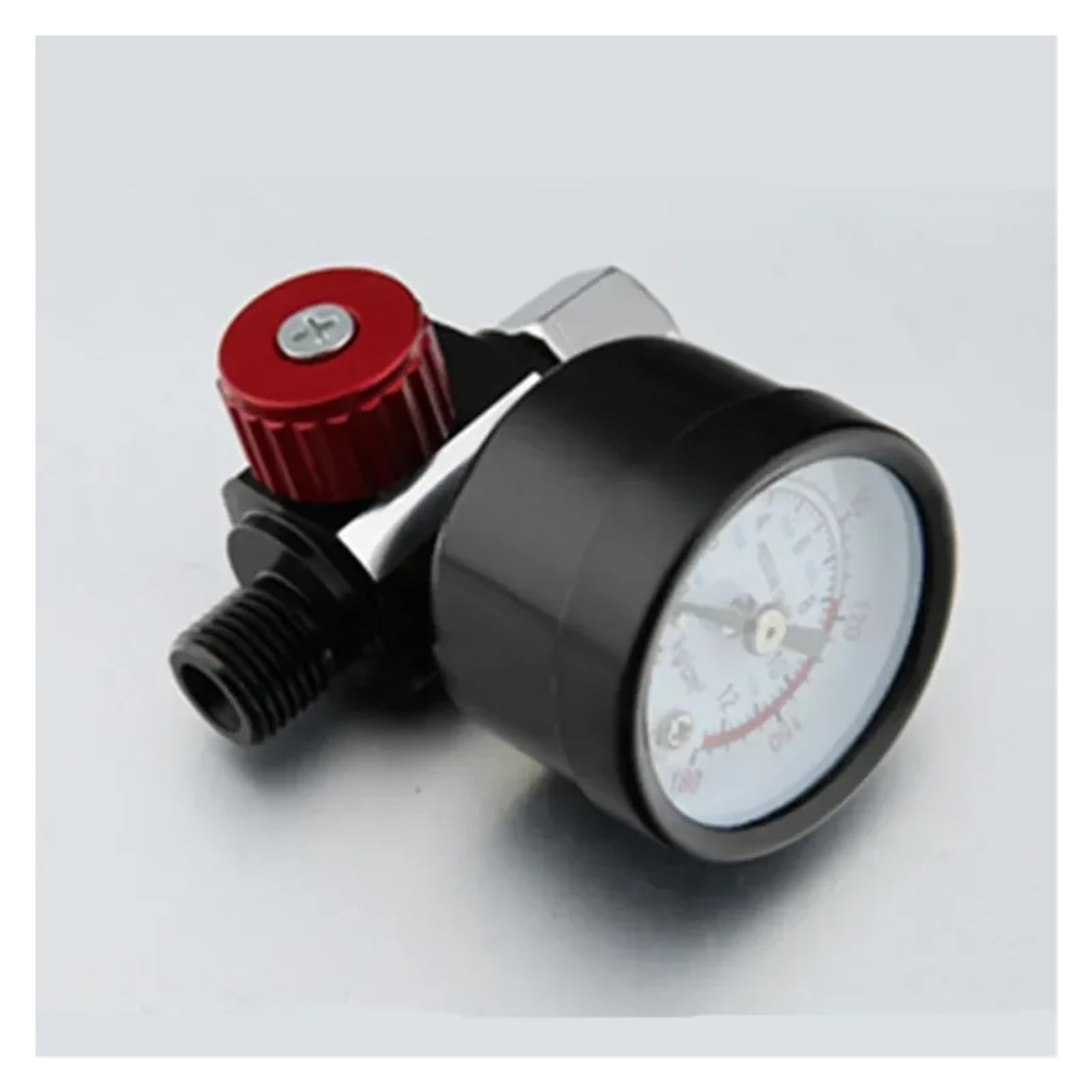 Regolazione pneumatica della pressione Regolatore di pressione dell'aria da 1/4", manometro, utensile a spruzzo e filtro anti-acqua in linea, separatore olio-acqua 0 a 140 PSI/10 bar
