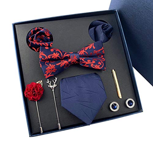 Set de corbata de seda formal vintage para hombre