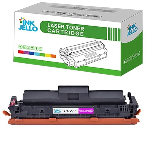 Inkjello 067H Toner Cartridge For Printer, Compatible With Canon i-SENSYS LBP631CW LBP633Cw MF651Cdw MF651Cw MF655Cdw MF655Cw MF655Cx MF657Cdw MF657Cw, LBP-633Cdw Magenta (1-Pack)