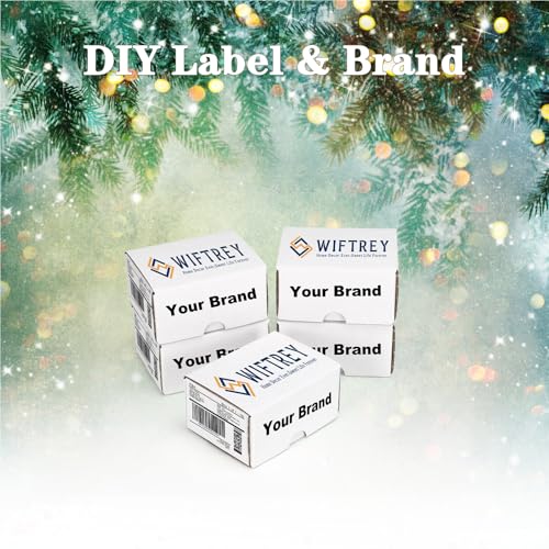 Image of WIFTREY 50 Packs 4X3X2 Small Shipping Boxes, White 4 x 3 x 2 inches Corrugated Cardboard Box for Packaging Small Business, Card Boxes, Mailer for Storage