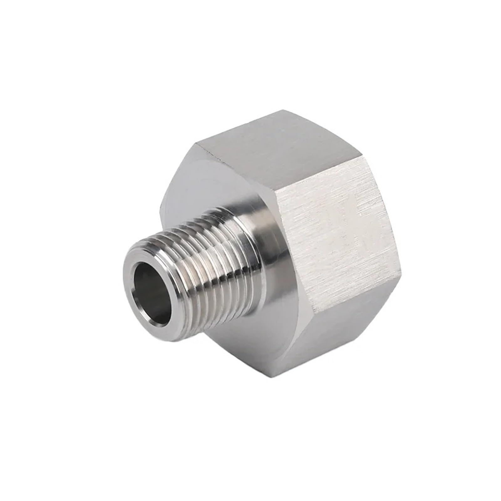 MQXFCZUX 1" BSPP Female to 1" BSPT Male Thread 304 Stainless Steel Pipe Fitting Reducer Bushing Connector MQXFCZUX