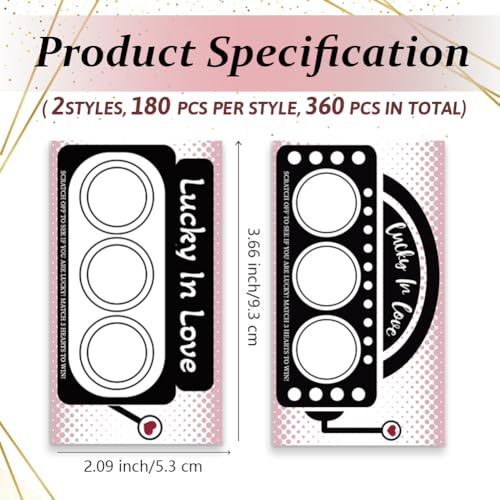 Image of PLIGREAT 120 Pack Scratch Off Cards with 360 Pcs Stickers Blank Gift Scratch Cards Funny Slot Machine Lottery Pattern Scratch Card DIY Scratch Off Prizes for Birthday Bridal Shower Wedding Supplies