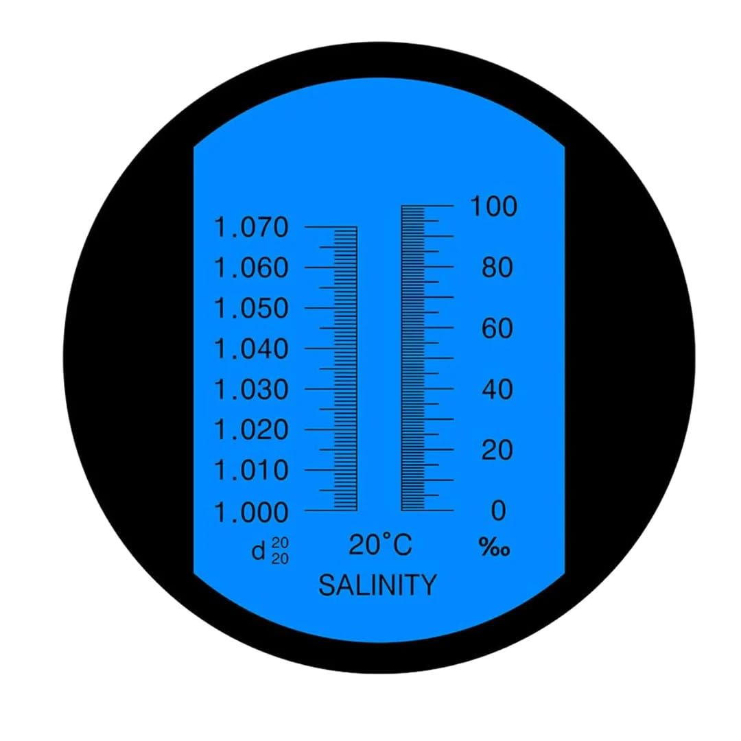 ERMA Salinity Refractometer for Aquariums, Marine Monitoring, Saltwater Testing Dual Scale 0-100‰ & 1.000-1.070 Specific Gravity Saltwater Refractometer with ATC - Image 2 thumbnail