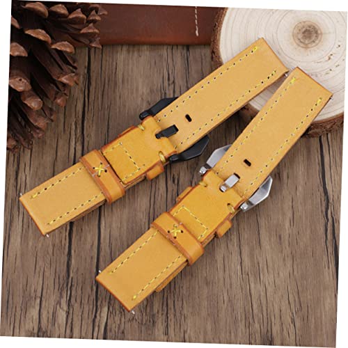 Correa de reloj de cuero para reemplazo de reloj con pulsera de de vaca unisex resistente 5