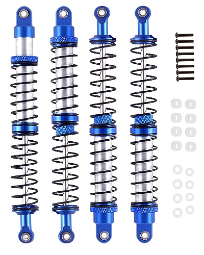 RCMYou 130mm RC Shock Absorber Universal Upgrades Part for 1/10 RC Scale Cars,4PCS Aluminum 7075...