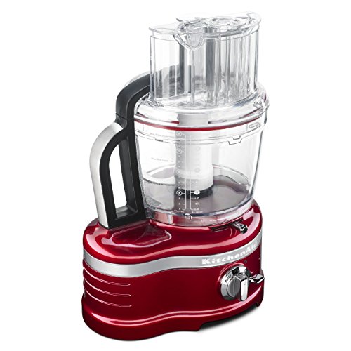 KitchenAid 16-Cup Food Processor w/Die Cast Metal Base & Commercial-Style Dicing Kit KFP1642CA Pro Line Series, Candy Apple Red