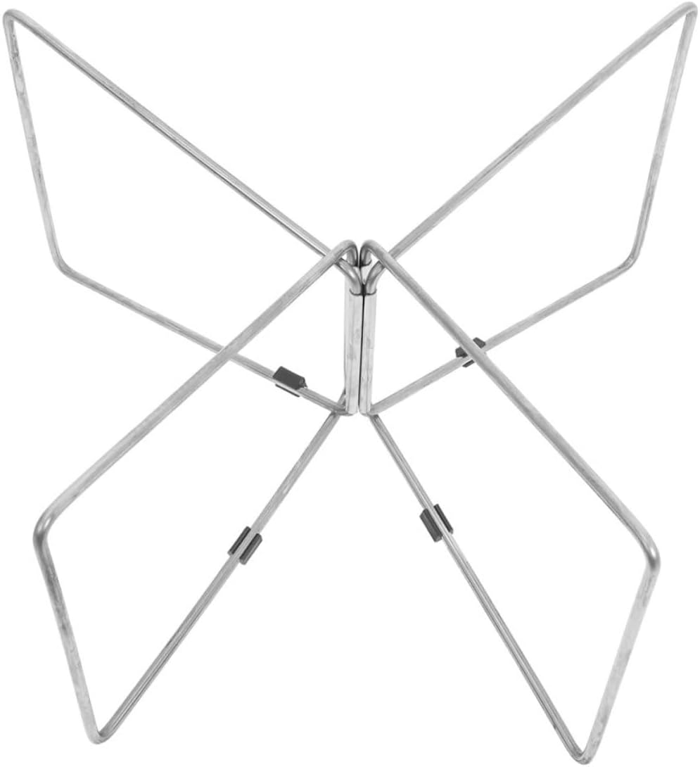 Foldable Stainless Steel Cooler Holder Stand for Camping Outdoor Use