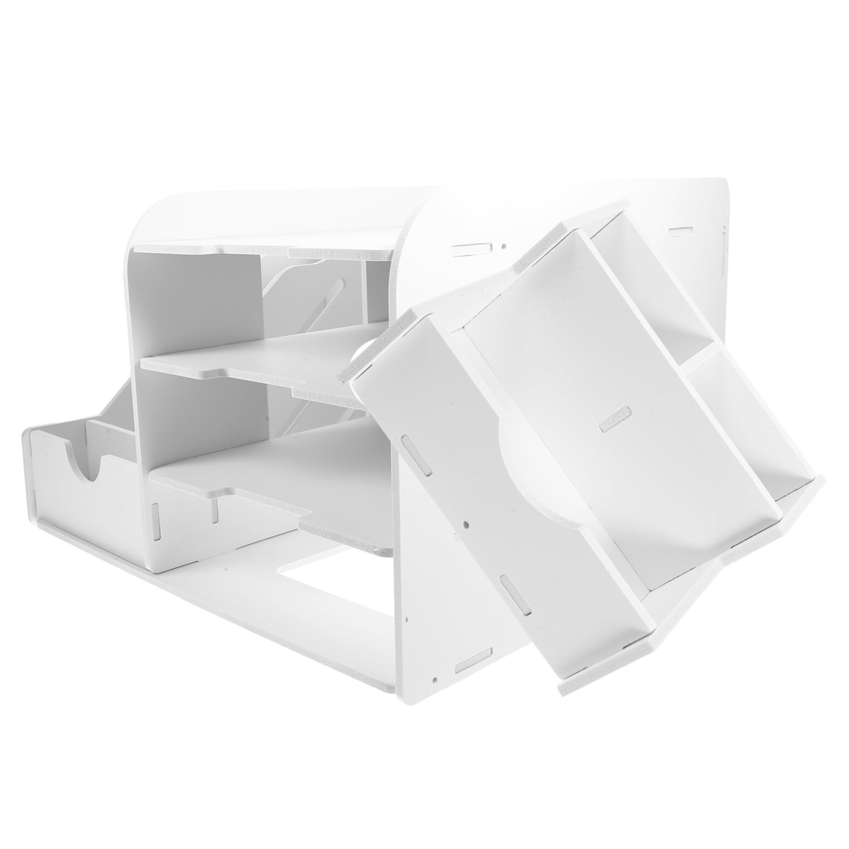 Scaffale per Documenti da Scrivania Organizzatore Multistrato per Ufficio Portadocumenti Robusto e Stabile per Libri e Forniture