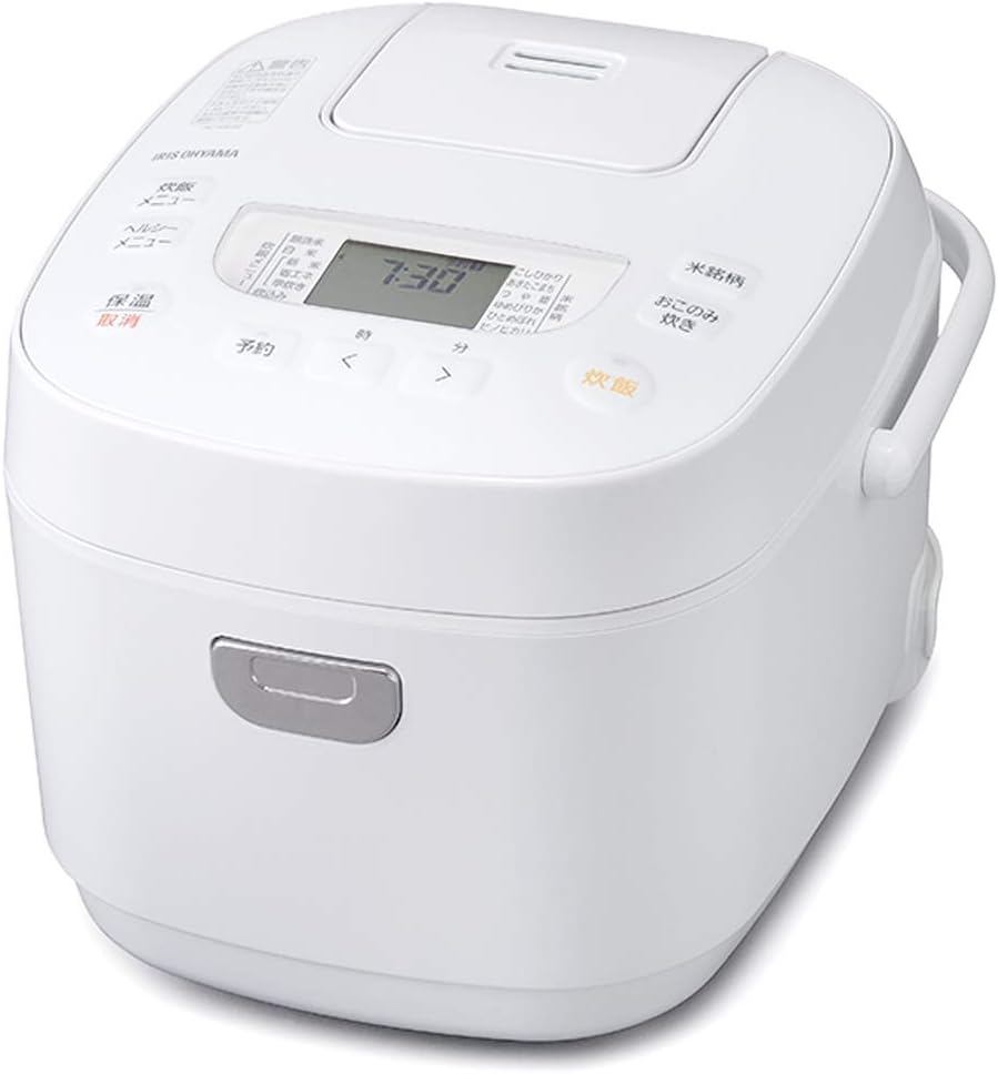 アイリスオーヤマ 炊飯器 5.5合 マイコン式 40銘柄炊き分け機能 極厚火釜 玄米 2020年モデル ホワイト RC-ME50-W