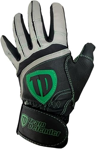 Team Defender Pro Series Guante de béisbol Tamaño guante para zurdos juveniles para lanzador diestro El guante protege la palma y el pulgar Molde