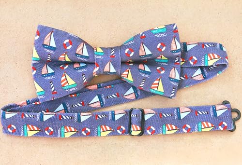 Image of OCIA Cute Pattern Pre-tied Bow Tie Adjustable Bowties for Adult & Children